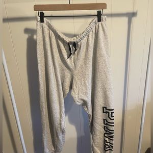 VS PINK Gray Logo Sweatpants!
